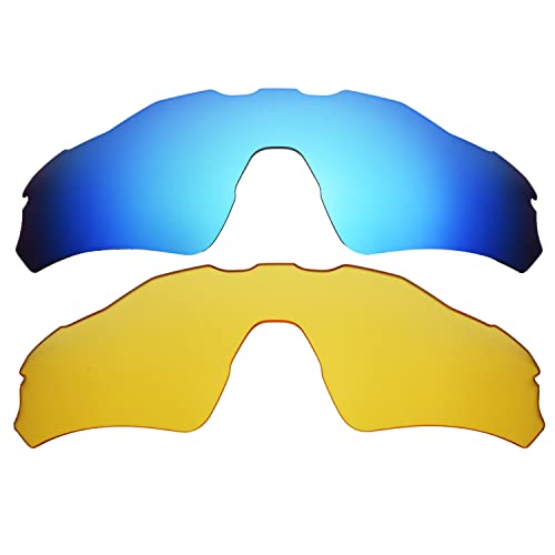 Verres Radar EV Path Jaunes Bleus Transparents Polarisés de Rechange Taille Unique