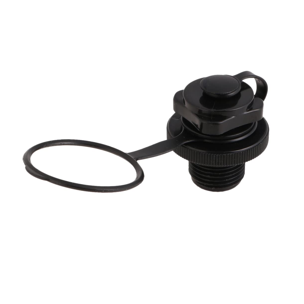 WOONEKY 3sets Schnell Inflation TPU Düse Für Boot Kajak Zart 22mm Fit Boote Schwarz 8 Stücke * 3