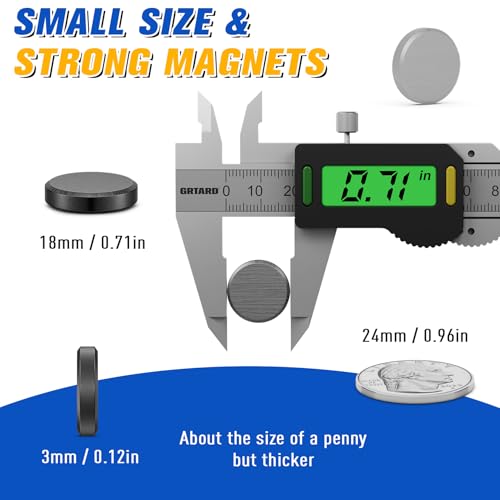 image for Grtard 100 Pack Small Ceramic Magnets, Strong Magnets for Crafts with 