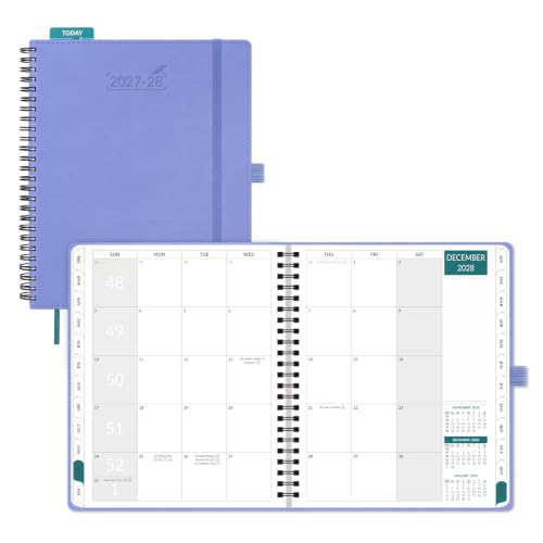 BEZEND Monthly Planner 2027-2028, 2-Year Calendar Book (7"x9") 120GSM Paper