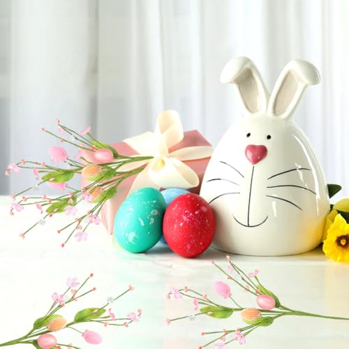 ROSELEAF-Easter-Decorations-5pcs-Pastel-Easter-Eggs-Flowers-Artificial-Easter-Stems-Spring-Floral-Pick-Decor-for-Home-Vase-Table-Centerpieces ROSELEAF Easter Decorations 5pcs Pastel Easter Eggs Flowers Artificial Easter Stems Spring Floral Pick Decor for Home Vase Table Centerpieces
