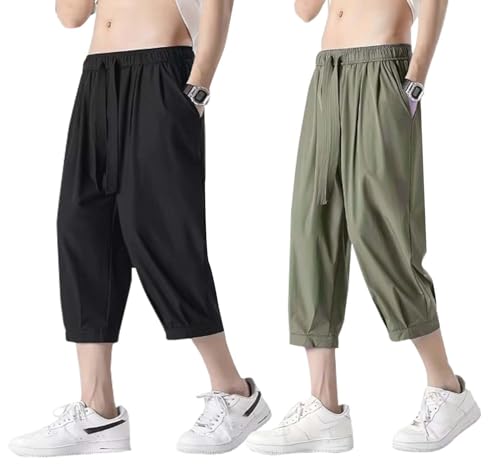 Image of Lymio Men Shorts || Three Quarter Pant for Men || 3 /4 Casual Cotton Shorts (Short-46-49)