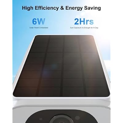 ANRAN 2K Solar Security Cameras Wireless Outdoor & 5MP Solar Security Camera Outdoor, Wireless Battery Powered WiFi Camera for Home