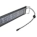 KZKR Aquarium Hood Lighting Fish Tank Light 36 inch - 46 inch for Freshwater and Saltwater Blue and White Light 90cm - 115cm