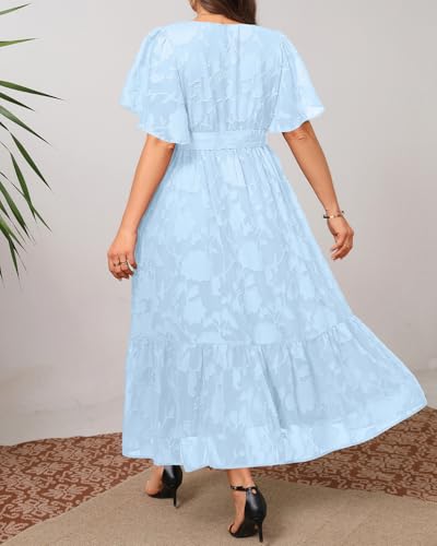 Image of Pinup Fashion Plus Size Wedding Guest Formal Cocktail A Line Long Dress