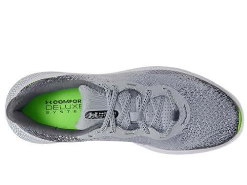 Under Armour Men's HOVR Turbulence 2 Sneaker, Mod Gray/Hyper Green/Black, 122