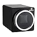 MOZSLY Single Watch Winder for Automatic Watches with Quiet Motor 12 Rotation Mode Setting Black Leather