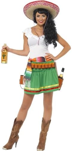 Smiffys, Fever, Damen Harlekin Glanz Kostüm, Kleid, Ärmel und Hut auf Haarreif, Größe: S, 29102