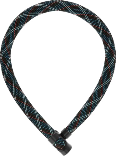 ABUS Kettenschloss IVERA Chain 7210 – Fahrradschloss mit hochflexibler IvyTex-Kunstfaserummantelung – ABUS-Sicherheitslevel 8 – 85 cm – Grau – Ansicht 1