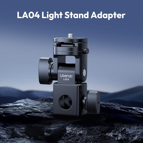 Image of ULANZI LA04 Light Stand Mount Adapter w 1 /4 inch Screw for Light Tripod