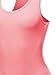 Fashion Basic Premium Cotton Racerback Tank Body Suit Bright Pink L