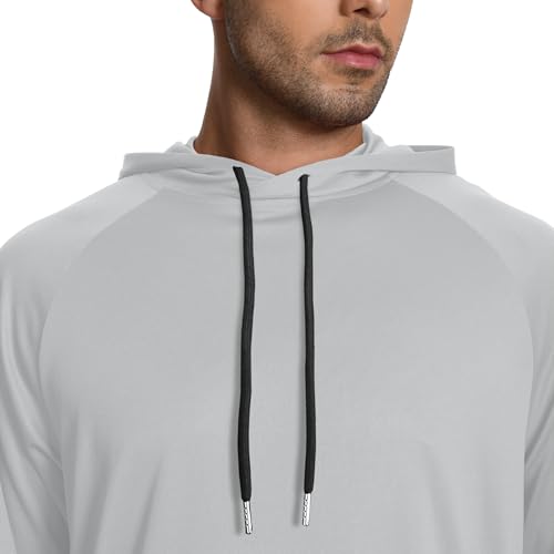 5 Pack Men's Fishing Shirts Long Sleeve UPF Sun Protection Hoodie Lightweight Hiking Running Swimming Athletic Shirt4