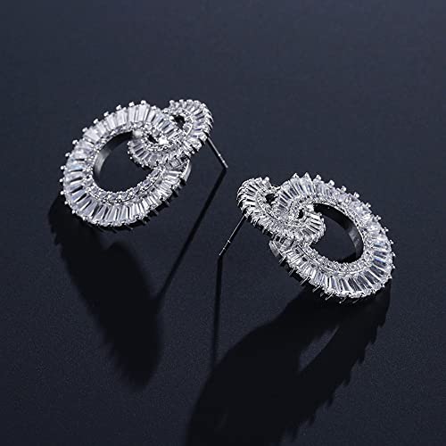 Women Elegant Statement Rhinestone Jewelry Dangle Drop Earrings Studs #TOP3