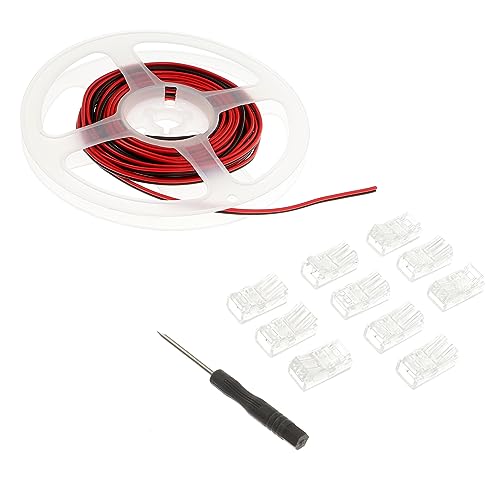 KICHOUSE 1 Juego conexión de barra de luz LED conectores led luces de tira llevadas ligero Kit de conector de tira LED conector de extensión de terminales conectores de tira LED ABS