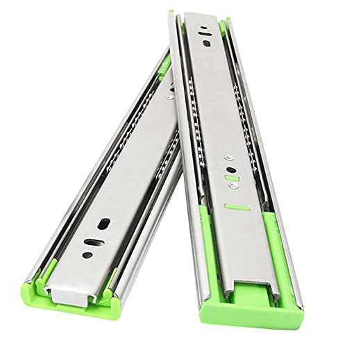 DSJGVN Coulisses De Tiroir, 30cm Sortie Totale Rail Tiroir, Rail De Tiroir Coulissant Glissiere,Coulisses À Billes, Tablette Clavier, Commode, Tiroirs, Glissières Télescopiques,1 Paire Cover