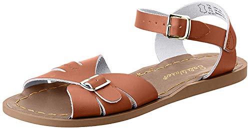 Salt Water Sandals Unisex-Kid's Salt Water Classic Flat Sandal, tan, 13 M US Little Kid