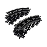 lego duplo schienen set  8 x Lego Duplo Schiene Kurve schwarz Eisenbahn Schienen Kreis gebogen Schiebezug Lok Zug 4562