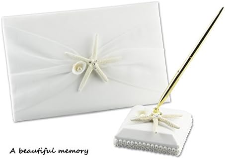 Wedding Guest Book and Pen Set, Suitable for Weddings &Festive Party, Special Occasions, The Best Memorial Gift. (1)