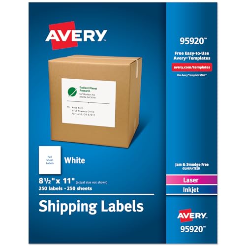 Étiquettes d'adresse Avery contre les décollements durant le transport postal longue distance