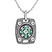 MecArmy CMP2-T High Sensitivity EDC Compass, Mechanical Instrument Inspired Design with Exquisite Engrave, Fluorescence Glow in The Dark Free Beaded Chain Worn as a Pendant (Sandblasted)