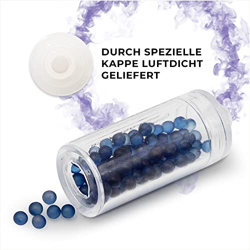 Flavouroom Premium Cartridge inkl. 100 Blueberry Ice Kugeln zum Nachfüllen des Applikators I DIY Kapseln Filter für unvergesslichen Flavour Geschmack I aromatische Click Kugeln