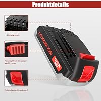 JYJZPB 2 Stück 18V Ersatzakku für Black+Decker 18V LBXR20 Elektrowerkzeuge – Ansicht 5