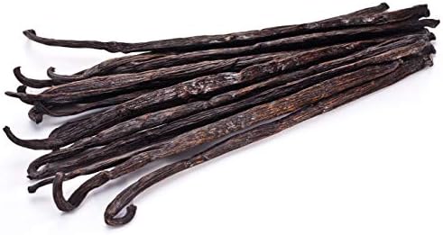 25 Vanilla Beans - Whole Extract Grade B Pods for Baking, Homemade Extract, Brewing, Coffee, Cooking - Tahitian