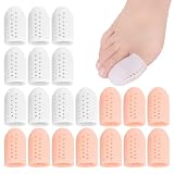 20 protectores para los dedos del pie, protectores para el dedo gordo transpirables para los dedos del pie