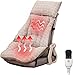 Colchoneta De Masaje Vibrante De Cuerpo Entero - Almohadilla Térmica De Masaje, Cojín Calefactor Integrado Para Silla Cojín Para La Cintura Cojín Calefactor Para Silla Para Glúteos Y Espalda