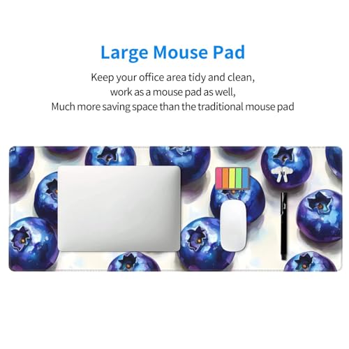 Tapis de souris de jeu grand format imprimé myrtille pour PC - 5