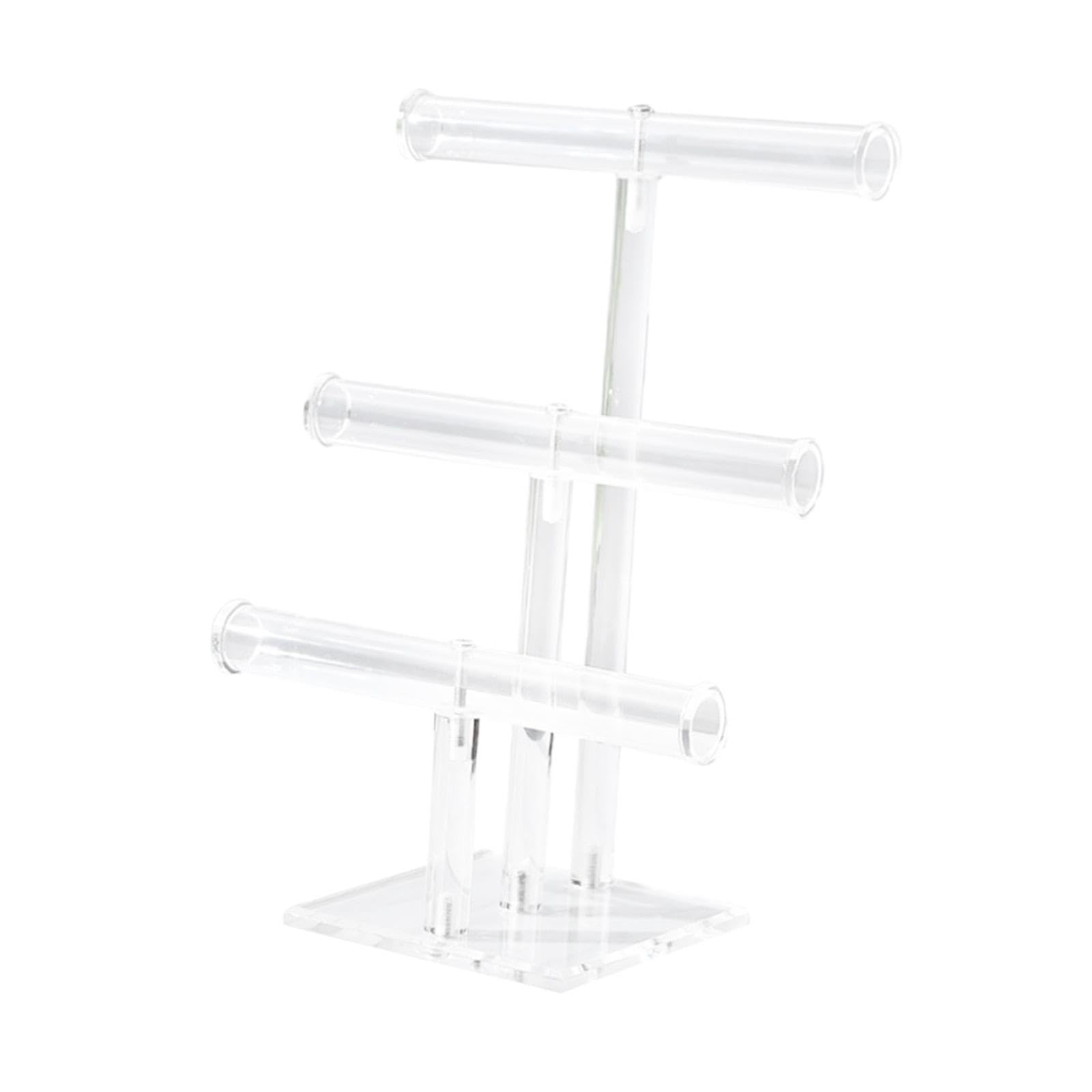 Twisaxc Elegant Acrylic Bangle Holder Practical Jewelry Display Stand Space Saving For All Accessories Live Broadcasting Display Rack. Jewelry Holder Is Nice
