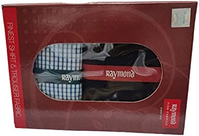 Raymond Fabrics Men's Combo of Unstitched Cotton Shirt and Trouser Fabric Set (Multicolour, Free Size)
