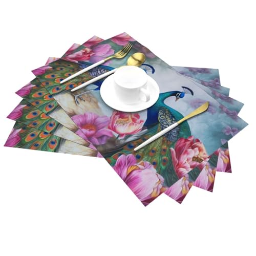 Set de table thermorésistant et antidérapant lavable en PVC - 4