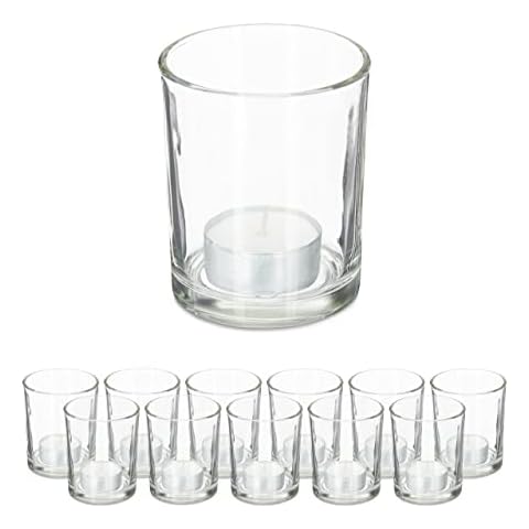 Relaxdays Set of 12 Tealight Holders Cover