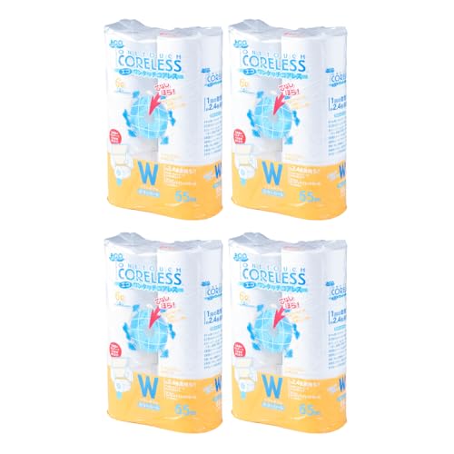 大分製紙 [全2回定期便]トイレットペーパー ダブル 24ロール 長巻き 65m (6ロール×4パック)