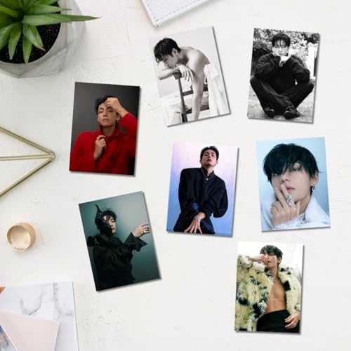 Image of The k-Fandom Store Bangtan V Photocards Pack of 16 (8 x 11 cm) | Taehyung Posters | Pinterest Wall Posters | K-Pop Posters | K-Pop | Wall Prints for Room | For Gifting | For Birthday (Pack of 16)