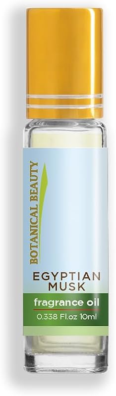 Botanical Beauty Óleo de Fragrância Egyptian Musk em Roll-On, sem álcool, 10 mL