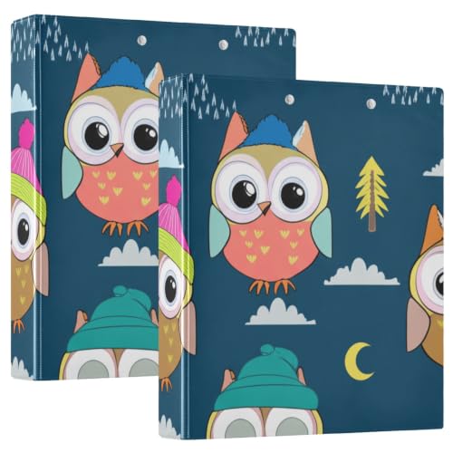 Classeur 3 anneaux grand format 3,8 cm avec poches intérieures de rangement bleu