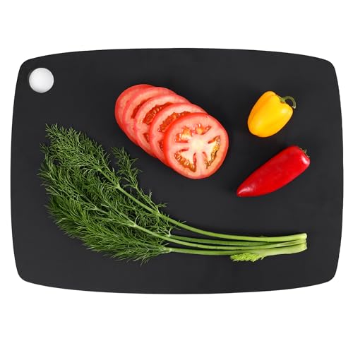 BESTCOOK Wood Fibre Chopping Board for Kitchen, High Density Anti-Porous, BPA Free, Dishwasher Safe, Knife-Friendly, Eco-Friendly, Reversible for Meat, Bread and Fruit, 37 x 27 x 0.6 cm - Image 6