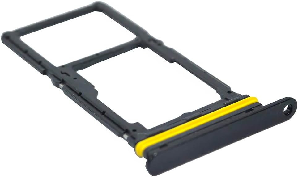 Galaxy A17 5G SIM Card Tray Dual Replacement A17 5G A176 Sim Card Slot Holder for Samsung Galaxy A17 5G SM-A176B SM-A176U SM-A176E Sim Card Tray Repair Part with Opening Needle (Black)