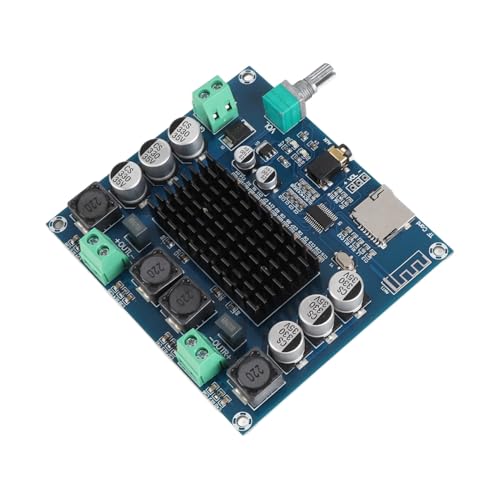 Placa de potencia ajustable Bluetooth EMUKOEP 100Wx2 con disipador térmico de aleación 3