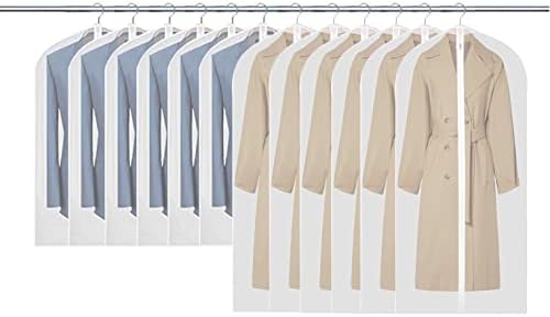 Transparente Kleidersäcke Mit Reißverschluss – 6 Stück, Je 101,6 X 61 Cm, Wasserdicht, Aus EVA, Zum Aufhängen