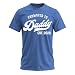 Promoted to Daddy 2026 Shirt – Funny Dad to Be Shirt Baby Announcement Graphic Tee New Daddy Gifts for Men Blue Heather Large