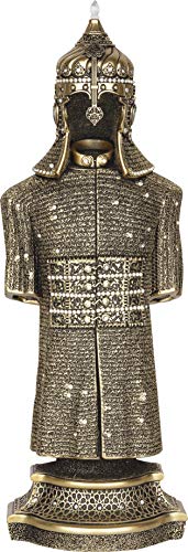 Jawshan Kabir Muslim Home Decor Showpiece Gift - Ottoman Suit of Armor Muslim Art Piece (11.5 x 3.8in, Gold)