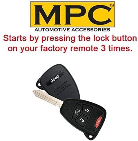 MPC Remote Start Kit for Jeep Wrangler 2007-2018 || 100% Plug n Play || Key-to-Start || Use Your OEM Key Fob || 15 Minute Install || USA Tech Support