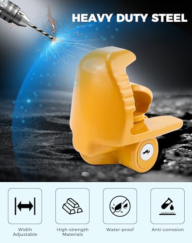 image for Fetechmate Trailer Hitch Lock Universal Size with Key Fit for 1-7/8