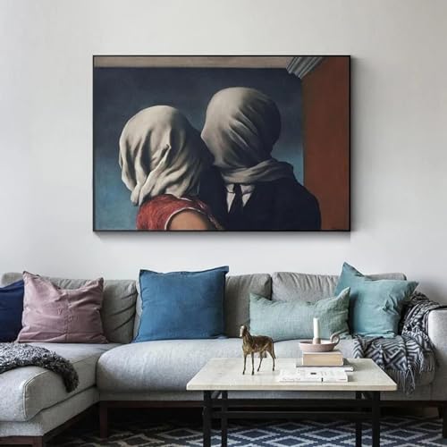 Tableau Magritte L'Amant 35x55 cm pour sublimer une déco murale - 5