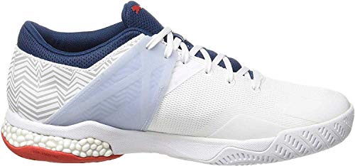 PUMA PUMA Men's Explode EH 2 Football Boots, White Dark Denim High Risk Red Glacier Gray, 7