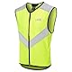 JDC Motorrad Hi Vis Weste Hohe Sichtbarkeit Reißverschluss Sicherheit Reflektierendes Gelb – AXIS - Gelb - XXL
