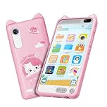 Kids Toys Smart Phone for Boys Girls Ages 3-12，3.97" Touchscreen Kids Phone, 8G Toddler Learning Toys Phone with 200+ Learning Games, Birthday Gifts for Kids Cell Phone Toy (pink)